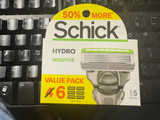 Schick Hydro Sensitive Razor Blade Refills for Men-6 Cartridges