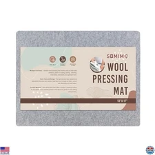 13x17" Wool Pressing Mat - 100% New Zealand Wool Ironing Board for Quilting &