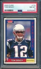 2003 Fleer #170 TOM BRADY New England Patriots ~ PSA 8
