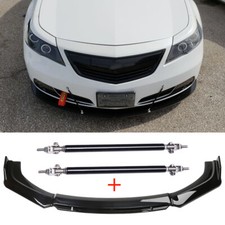 For Acura Tl 2008-2014 Front Bumper Lip Spoiler Splitter Body Kit Strut Rods