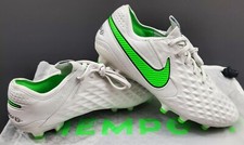 Nike Tiempo Legend 8 Elite Fg, Platinum Tint/Rage Green, Size 6.5 AT5293 030 