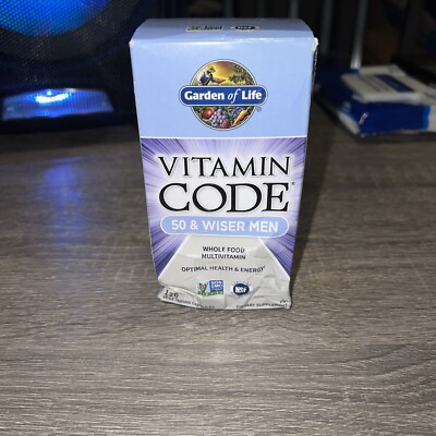 Garden Of Life Vitamin Code 50 & Wiser Men Whole Food Multivi 120 Exp5/26 #694
