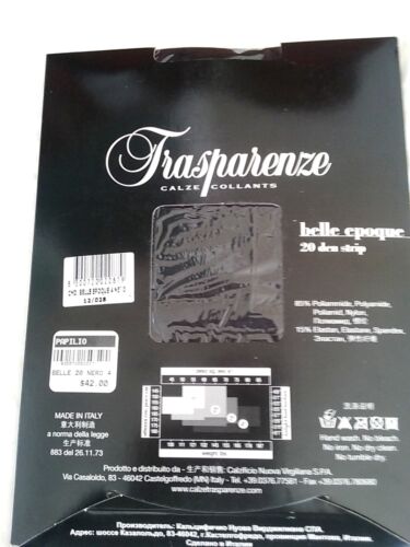 Nieuwe Bella Panty Jarretellegging Black Epoque Maat Trasparenze Xl Den 20 qqSCBfx