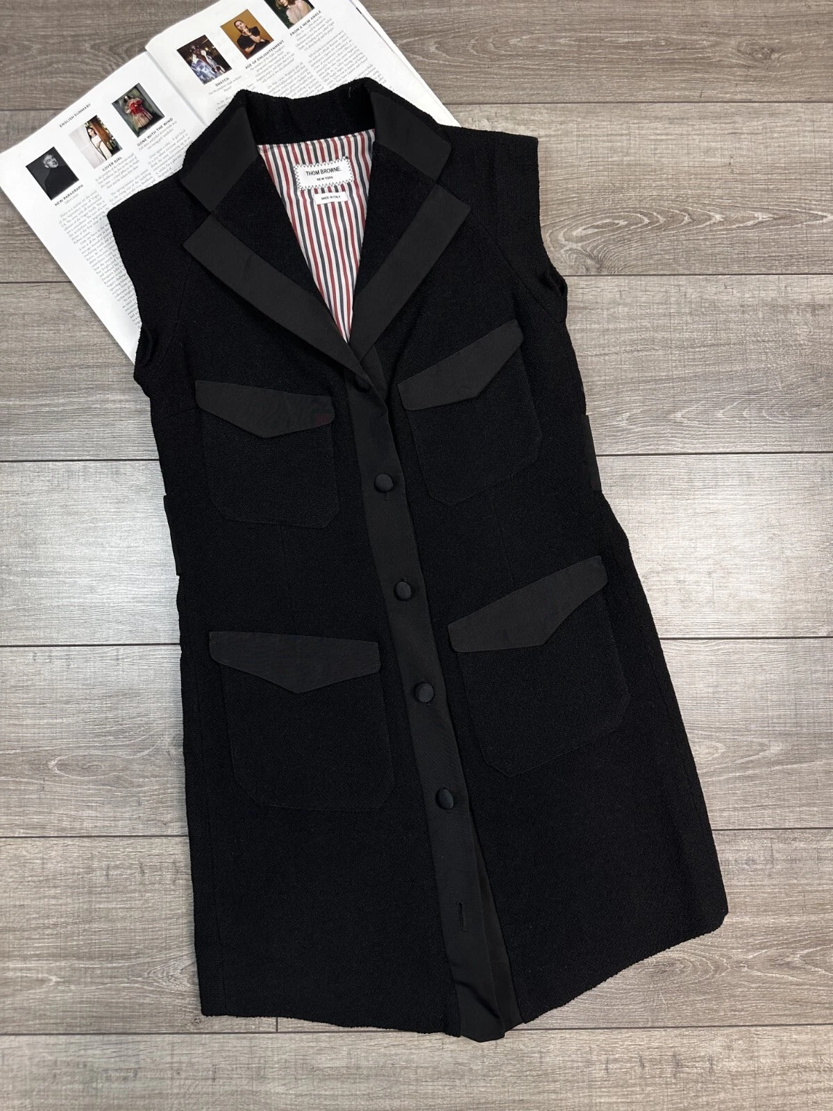 Thom Browne Vestito Gilet Lana Donna Pre Autunno 2014 Taglia (1)