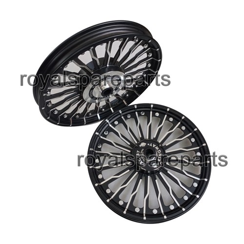 Jantes Moto Avant/arrière En Aluminium Aérospatial 6061 - Tailles 1.60x21 Et 2.15x18 - 36 Trous - Argent - Pour Customisation