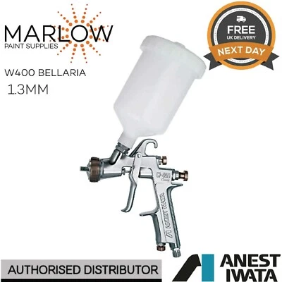 ANEST IWATA IWATA W400 BELLARIA CLASSIC PLUS GRAVITY SPRAY GUN WITH CUP - 1.3MM 13328513P