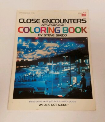 Close Encounters Of The Third Kind Movie 1978 Coloring Book Shedd Cinnamon House