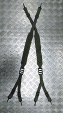 Green Web Yoke / Suspender / Brace 6 Point Strap Genuine Military Issue - NEW