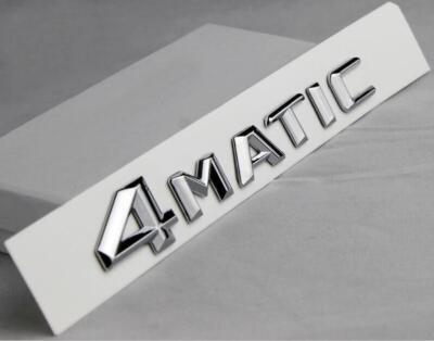 Small 4matic Sticker 1x 4MATIC Emblem Ornament Side Rear Badge Decal Stick New for C E S GLS ...