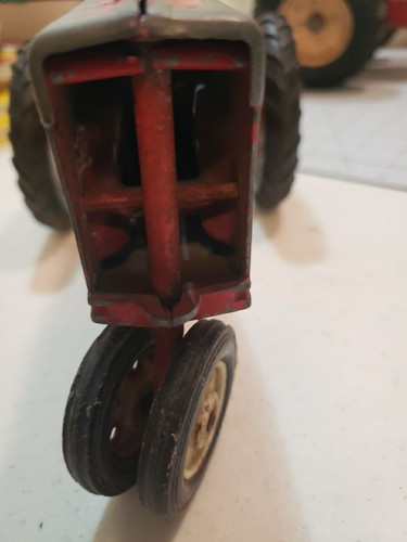 2 Vintage Diecast Red Tractors 1960's TRU SCALE & SCALE MODELS 1/16 Scale USA - Picture 4 of 18