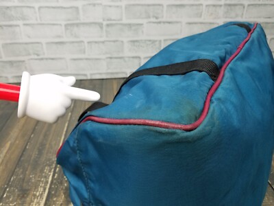 VINTAGE - 90's NIKE Duffle Gym Sports Bag SWOOSH Embroidered BLUE