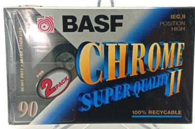 BASF Chrome Super Quality II 90 1 Kassette neu versiegelt