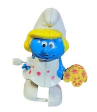 Vintage Smurf 1982 GALOOB Walking - Wind Up Toy