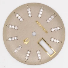 Rare Vintage Bulova Accutron 218 28.6 mm Silvertone Dial w/ Diamond Hour Markers