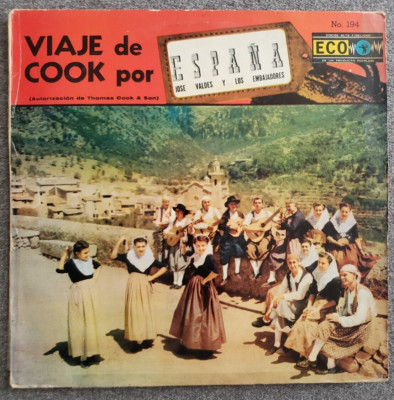 Jose Valdes y Los Embajadores ''Viaje de Cook por...'' Vinyl Record LP