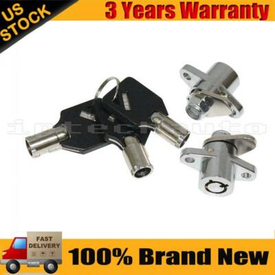 #ad Replacement Black SaddleBag Locks kit For Harley Touring Road Street 1993 2019 $9.30