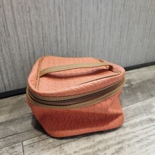 Estee Lauder Orange Square Cosmetic Bag Case 5x6x6
