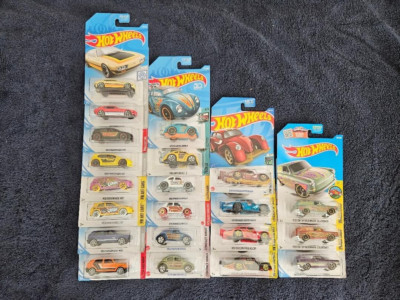 Hot Wheels Set of 21 (Twenty One) VOLKSWAGEN cars GOLF, SP2, BEETLE, KAFER...