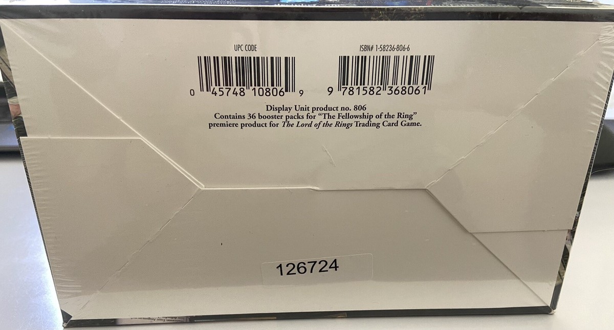 Lord of the Rings TCG LOTR Fellowship of the Ring Booster Box 36 Packs  SEALED | eBay
