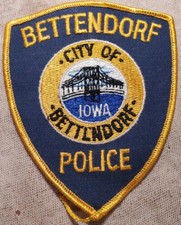 IA City of Bettendorf Iowa Police Patch