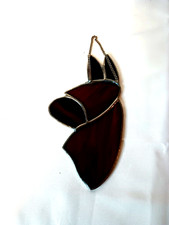 Horse Stained Glass Suncatcher Window Decoration Vintage 4.5" tall x 4" Long
