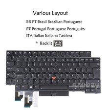 BR PT ITA Keyboard For Lenovo ThinkPad P14s Gen 1 /Gen 2, T14 Gen1/ Gen2 Backlit