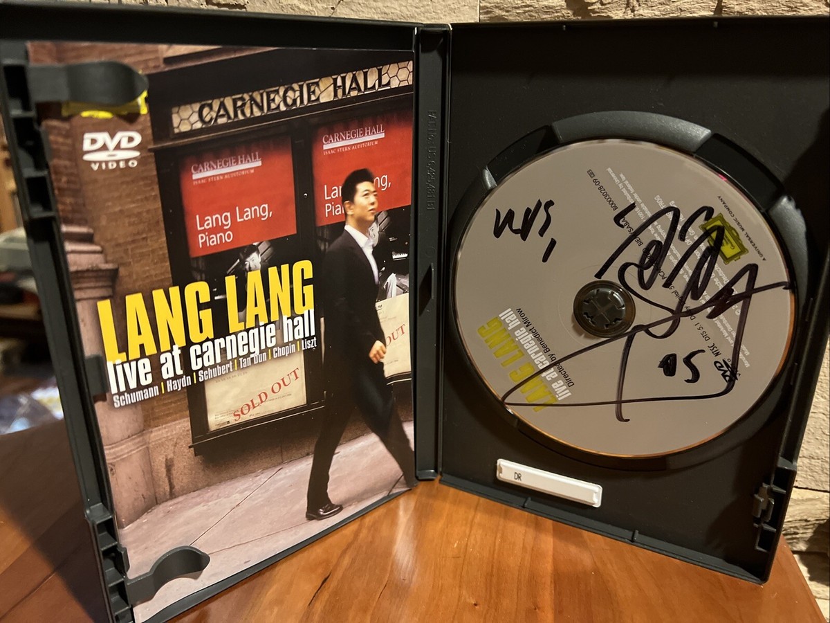 Lang Lang Live at Carnegie Hall ARTIST SIGNED DG 2004 DVD