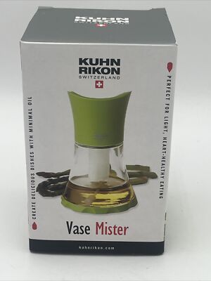NEW Black Kuhn Rikon Swiss Vase Mister olive oil vinegar Oil Sprayer