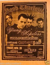 GOOD CHARLOTTE / GOLDFINGER "YOUNG & THE HOPELESS TOUR 2003" L.A. CONCERT POSTER
