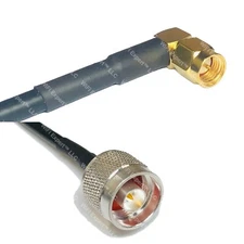 RFC240UF SMA MALE ANGLE to N MALE Coax RF Cable USA-Ship Lot