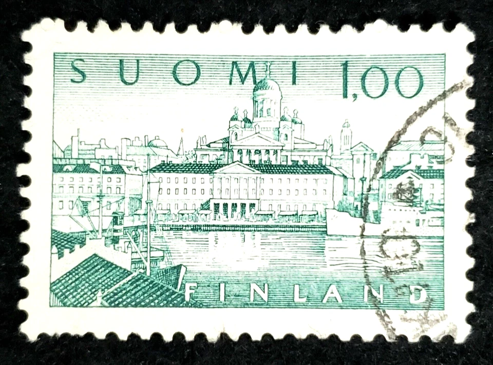 Antique 1800s Finland Postage Stamp Lot 1891 to 1958 - 6 Antique/Vintage Stamps - Image 4 of 4