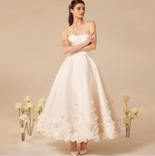 Sweethart Sleeveless Wedding Dress Illusio Neck Sexy Bride Gown Backless Zipper