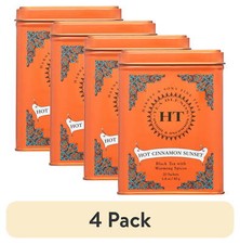  4 pack Harney  Sons Black Tea Bags, Hot Cinnamon Sunset, 20 Ct