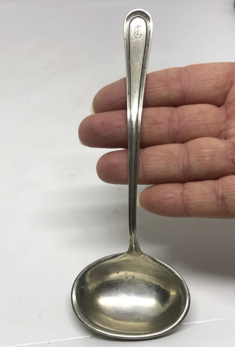 Sedgwick By Mount Vernon Sterling Silver Sauce Ladle F Monogram 26 Grams