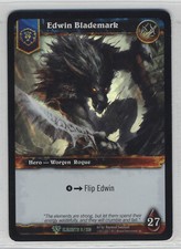 World of Warcraft Card Game Edwin Blademark Epic Box Foil Elements 3/220 Promo