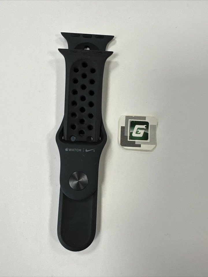 Cinturino Apple Watch Nike Sport 44 mm (42/45/49) originale OEM nero M/L usato - Immagine 2 di 3
