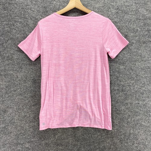 New All In Motion T-Shirt Women XL Pink Round Neck Short Sleeve Tie Up Casual - Picture 2 of 10