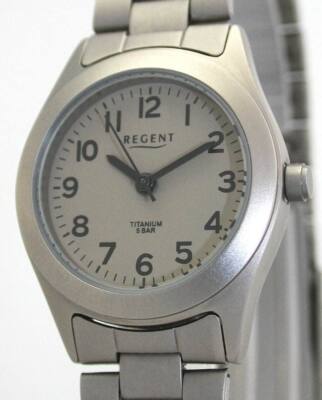 Regent VOLL-TITAN Quartz Damenuhr 5 ATM WR NEU! - antiallergisch