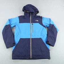 North Face Jacket Mens Small Blue Steep Series Hyvent Alpha Quilted Ski Coat ^