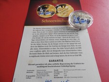* Schneewittchen * Grimm Märchen* Medaille/PP Coloriert * ca40mm(KOM)