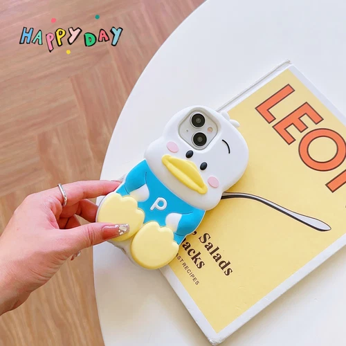 3D Duck Silicone Phone Case Suitable for iPhone 15 Pro Max 14 13 12 11- - Picture 6 of 23