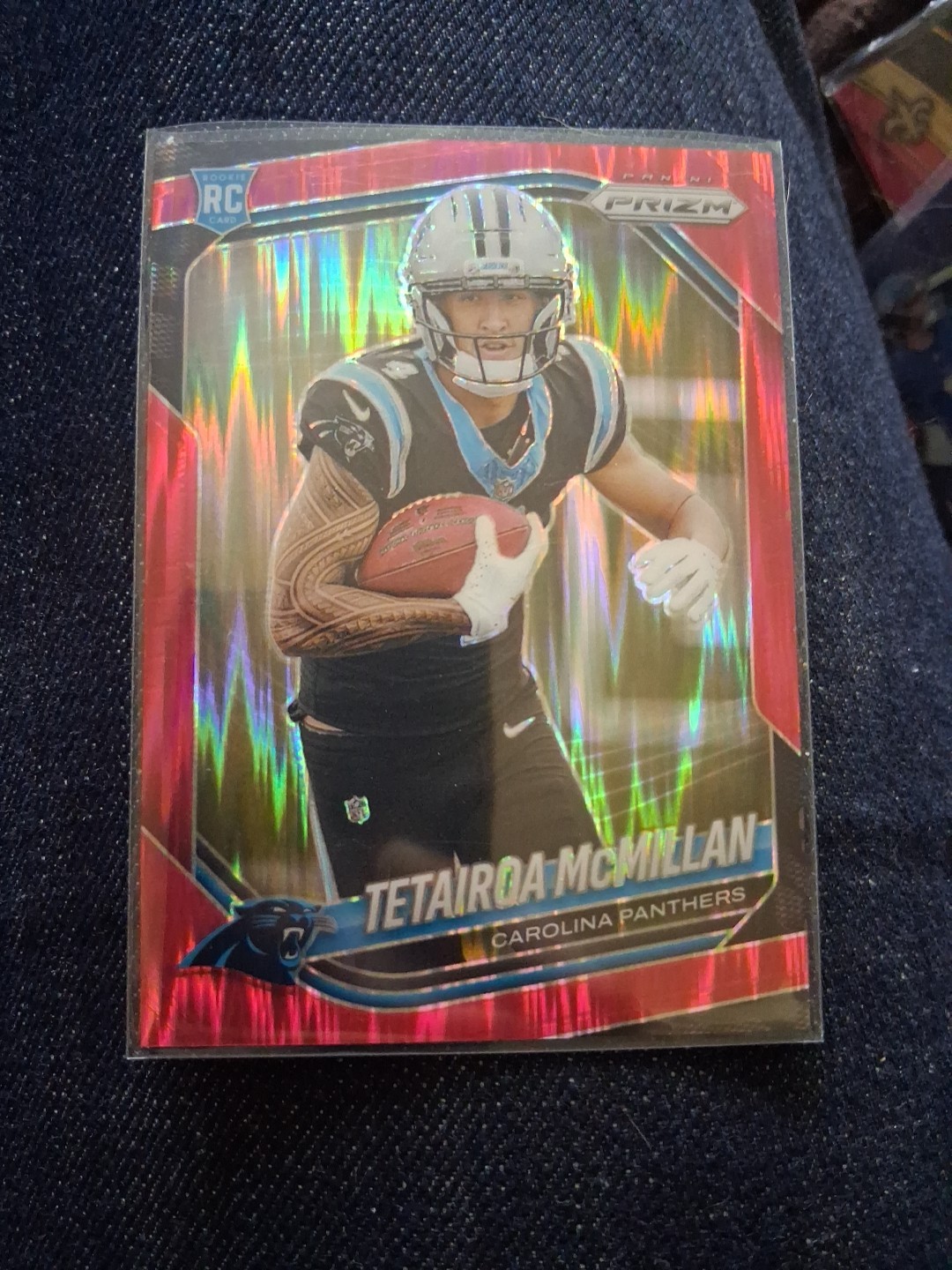 2025 Panini Prizm - Rookies Tetairoa McMillan #311 Red Flash Prizm (RC)