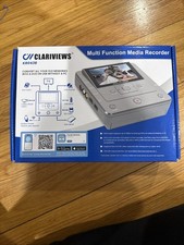 CLARIVIEWS Media Recorder VHS to DVD, SD Card Video To Digital Converter SEALED