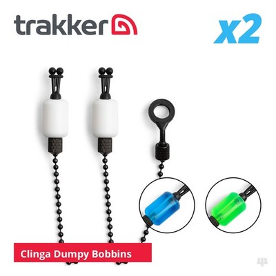 Trakker Clinga Dumpy Bissanzeiger Kits (2er Set) - Karpfen Brassen Angeln Spulen