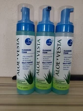 NEW Aloe Vesta Cleansing Foam Perineal Cleanser No Rinse 8oz Multi Use 3pk