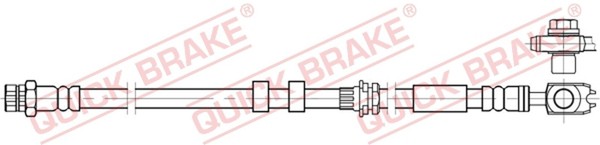Quick Brake Bremsschlauch 59.801X FüR VW 6R1 6C1 Polo 5 602 604 612 614 TSI TDI-image