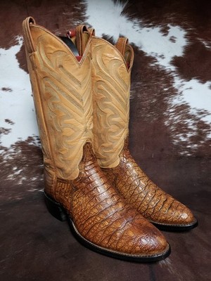 Tony Lama Vintage Gold Label Hornback Lizard ? Western  display picture 1