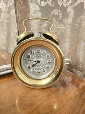 Antik XXL Vintage EUROPA Westdeutscher Wecker Uhr 60er Mechanisch Germany Selten