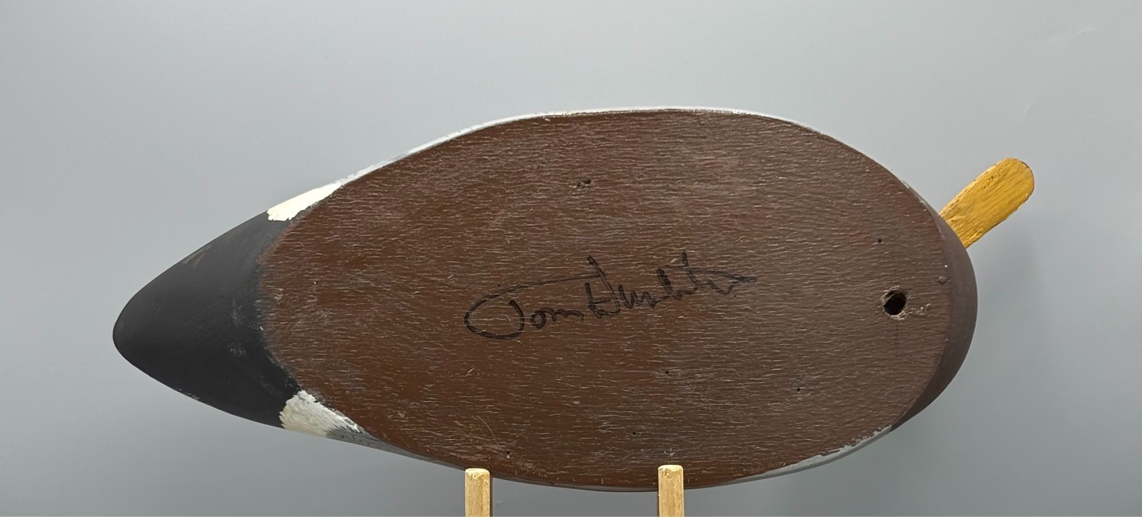 SIGNED TOM HUMBERSTONE (UPSTATE NY) TURNED HEAD MALLARD DRAKE - EXC COND