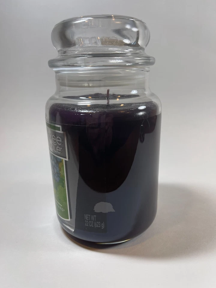 Yankee Candle VINEYARD Round Large Glass Jar 22oz 623g 110-150hr Burn Grape New - Image 4 of 4